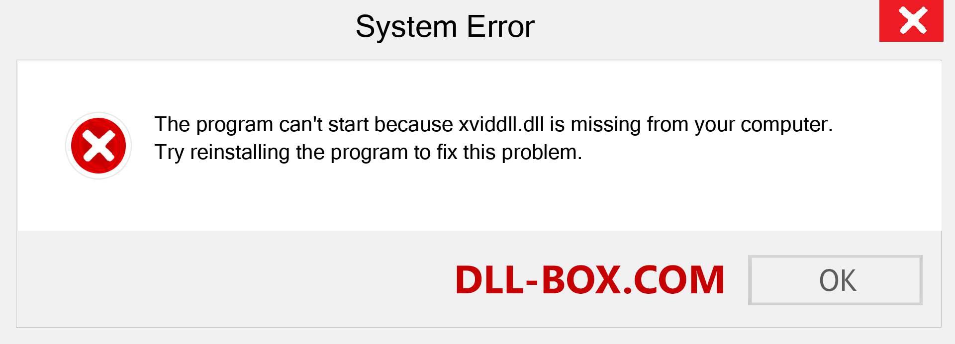  xviddll.dll file is missing?. Download for Windows 7, 8, 10 - Fix  xviddll dll Missing Error on Windows, photos, images